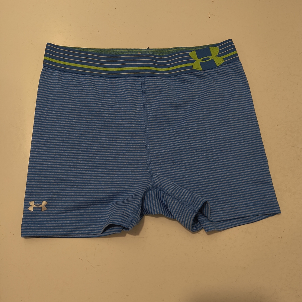 Under Armour Blue and Green Athletic Shorts